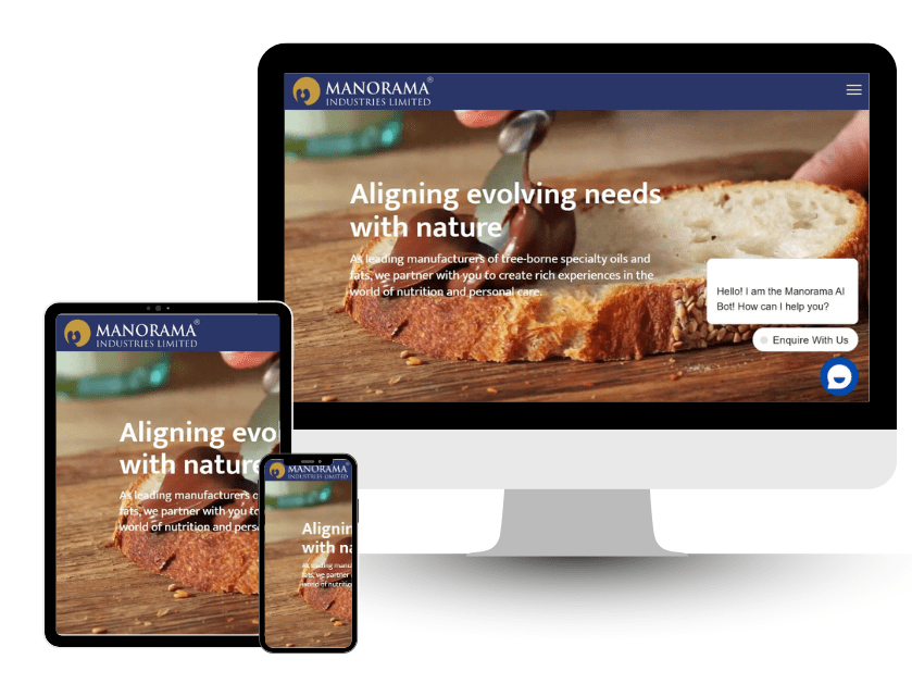 Manorama Group Website Design